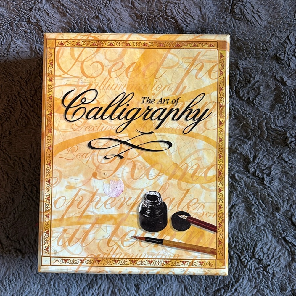 Calligraphy set.